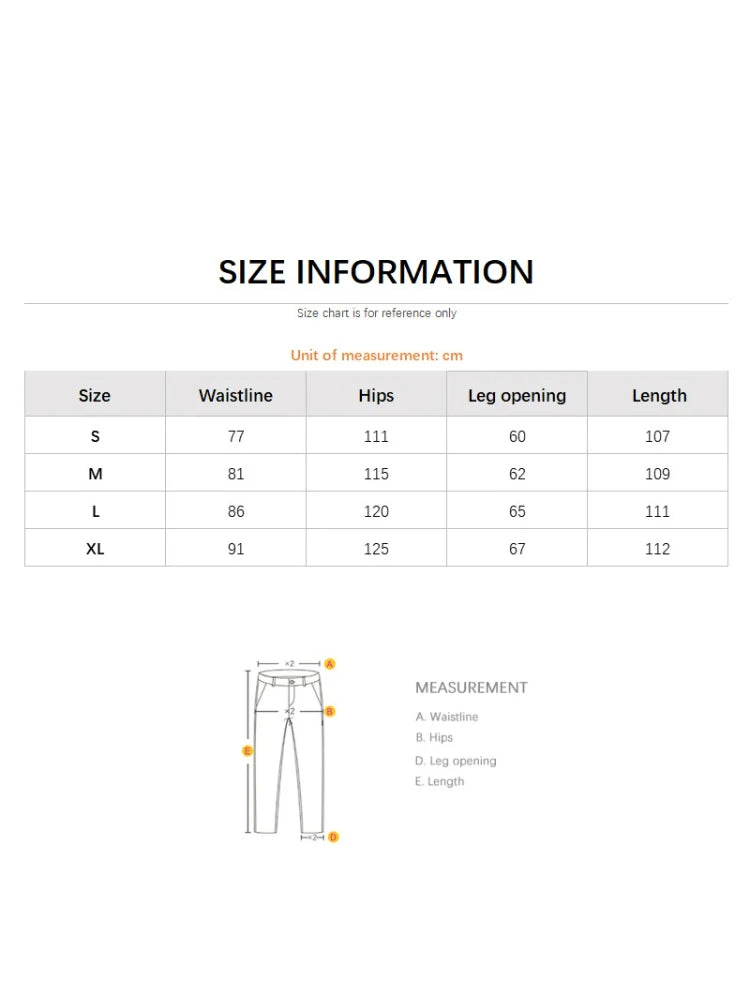 Men’s Embroidered Baggy Jeans With Elastic Waist Street Style