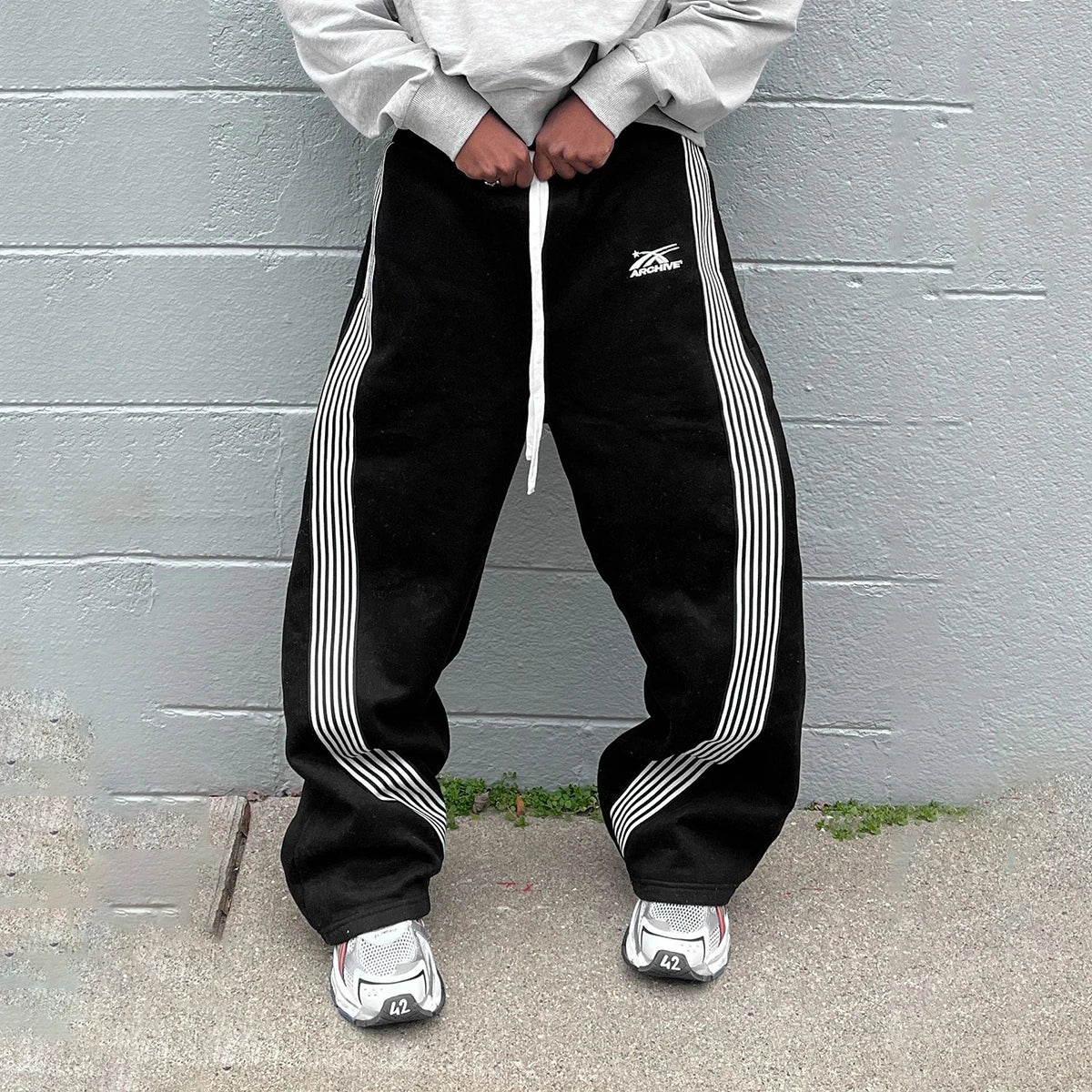 Camouflage Y2K Cargo Joggers With Drawstring Waist