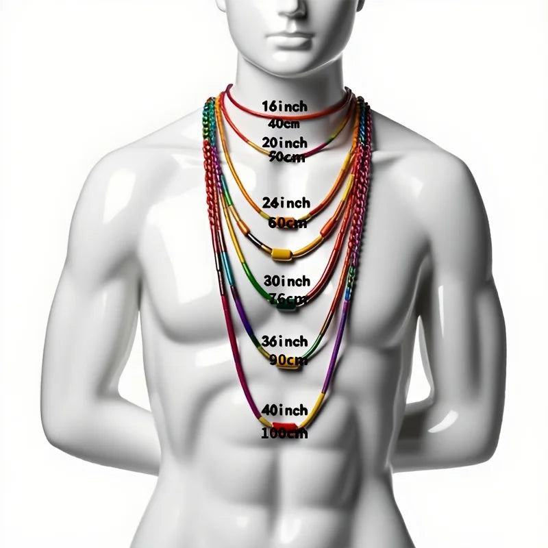 Men’s Cuban Chain Necklace – 925 Silver Moissanite Ice