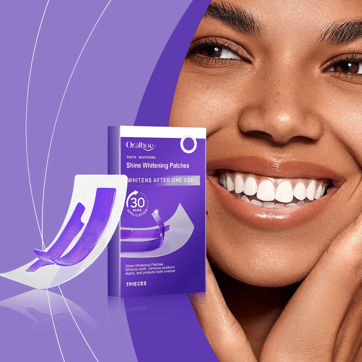 Purple Teeth Whitening Strips – Stain Removal & Care