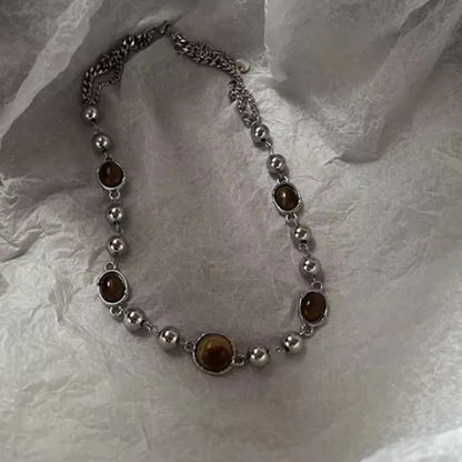 Y2K Star Pendant Chain Necklace Set For Men And Women