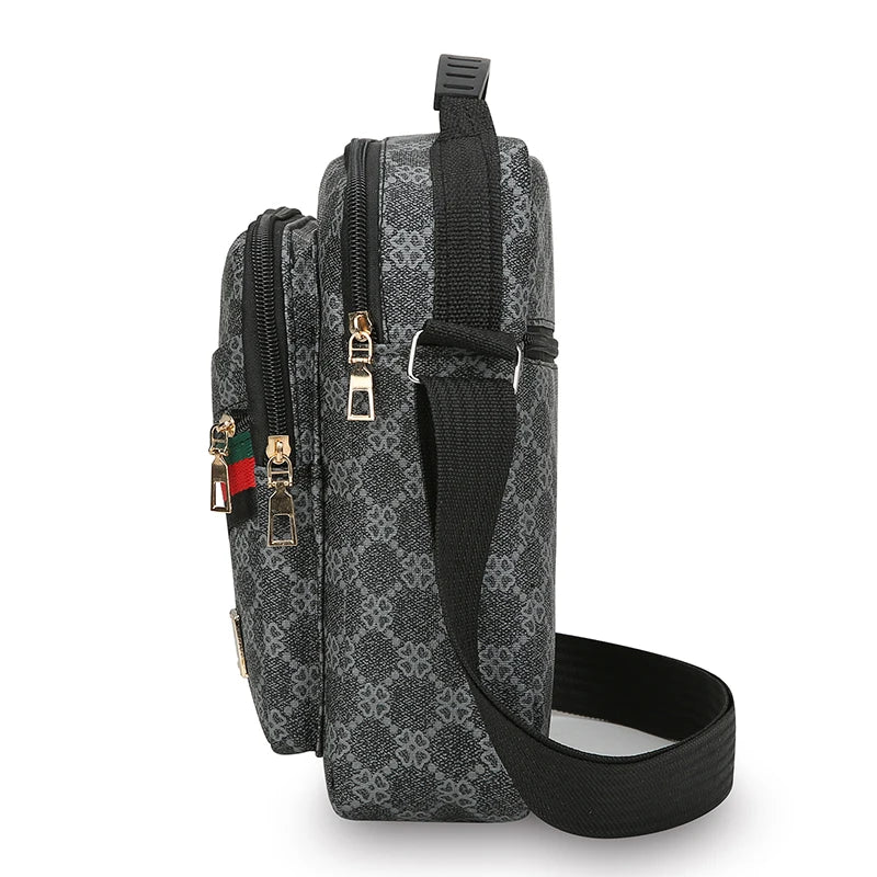 Men's Waterproof Oxford Crossbody Bag Large Capacity