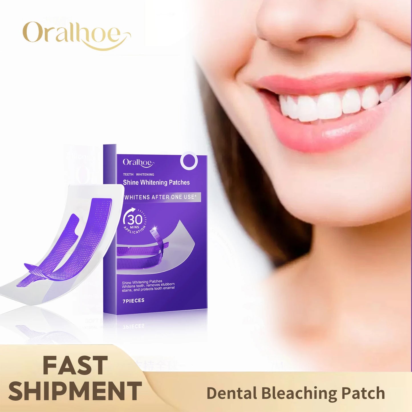 Purple Teeth Whitening Strips – Stain Removal & Care