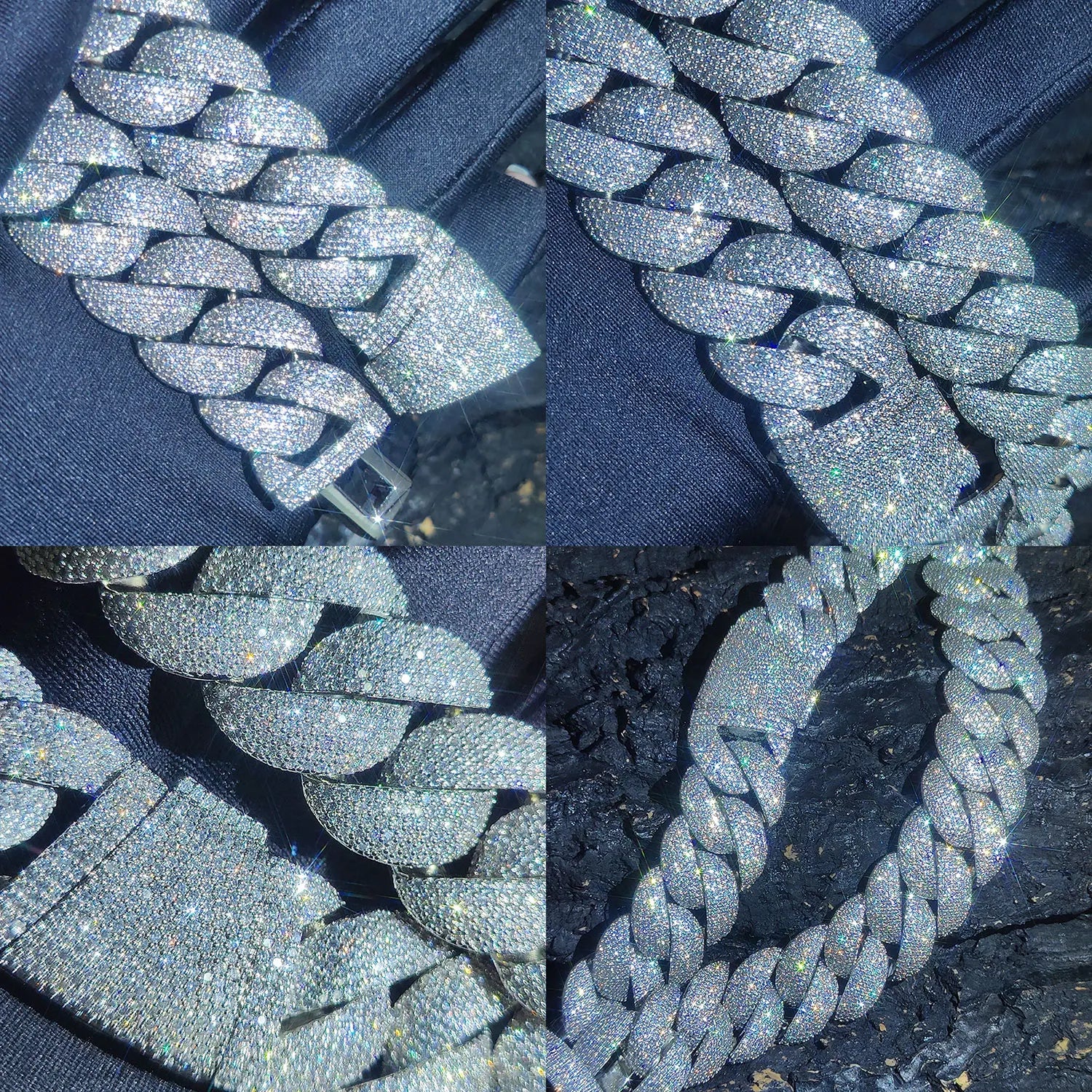 Iced Out Cuban Link Chain Necklace With 5A CZ Stones