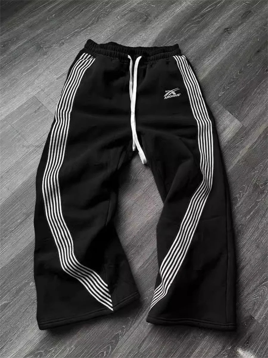 Camouflage Y2K Cargo Joggers With Drawstring Waist