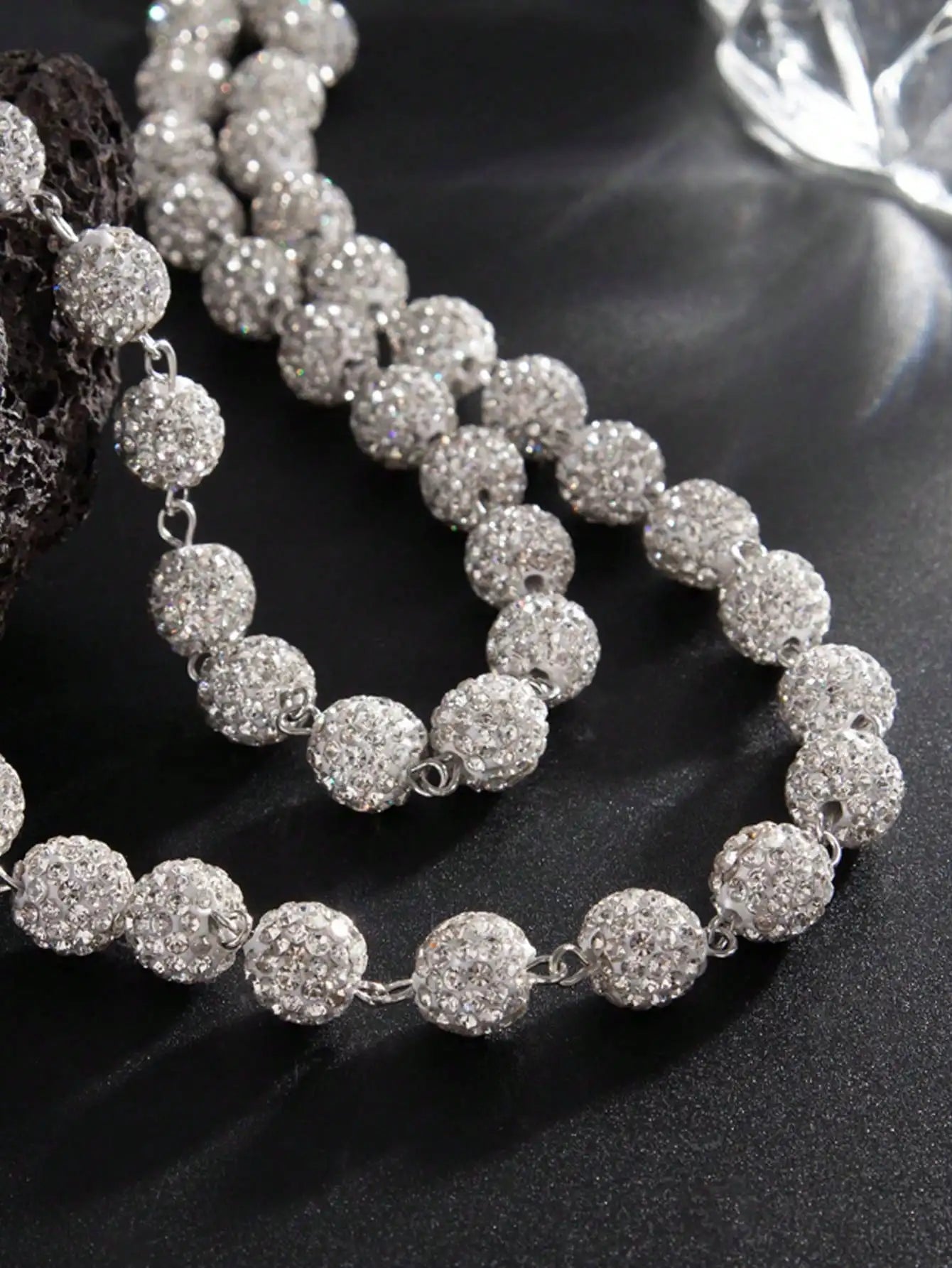 Rhinestone Double-Strand Jeans Chain Waist Accessory