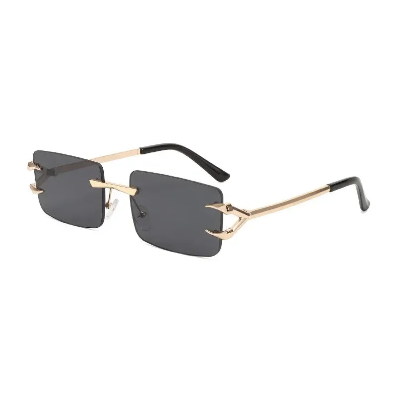 Unisex Frameless Square Fashion Glasses Lightweight